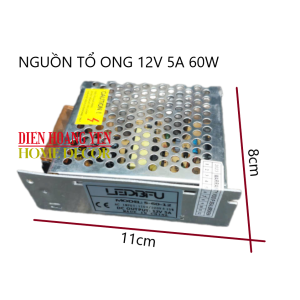 Nguồn tổ ong - Nguồn tổng cho Camera và đèn LED quảng cáo 12V-5A đa năng