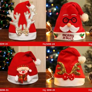 【Ganggang】 หมวกคริสต์มาสพร็อพปาร์ตี้ น่ารักมาก ของมันต้องมี ตกแต่งคริสต์มาส เด็ก ๆ ผู้ใหญ่