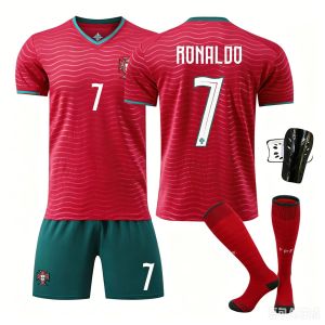 AU2026 World Cup Portugal home football jersey set 7 No. C Luo short-sleeved jersey team uniform JERSEY Summer