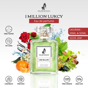 Delisa Eau De Parfume Million Maskulin  - Elegan Fresh Aroma Manis Seksi Elegan