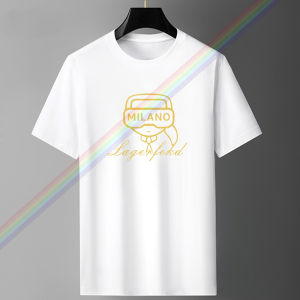 High quality milano Human face print short sleeve clothes original designer branded t shirts luxury mens t-shirt y2k