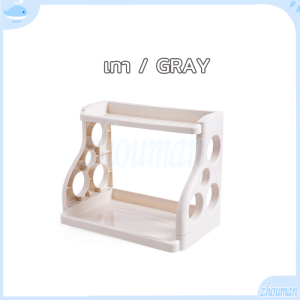 ชั้นวางเครื่องครัว ชั้นวางของครัว ชั้นวางขวด ที่วางเครื่องปรุง ชั้นวางเครื่องปรุง 2ชั้น พลาสติก ประกอบง่าย ฐานตรงวางขวดสูงได้