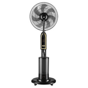 Mist Fan with Remote Mist Electric Fan Water Air Cooling Household Spray Fan Vertical Ice Water Cooler with Wheels Large Water Tank  3 Speeds Winds for Home Office Warehouse