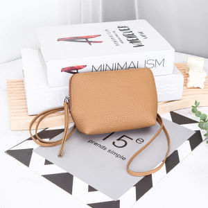 First Layer Cowhide Ladies Halter Neck Small Bag Genuine Leather Key Bag Document Bag