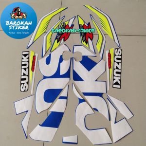 Striping Stiker Polet Suzuki Gsx 150 2017 biru stiker lis body motor standar berkualitas terbaik ter murah Barokah Sticker