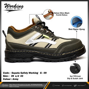 Sepatu Hiking Pria Working G-09 Sepatu kerja lapangan casual Size 39-43