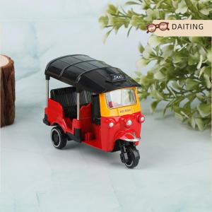 DAITING Mô hình mô phỏng xe ba bánh bằng hợp kim Mô hình đồ chơi mô tô ba bánh
