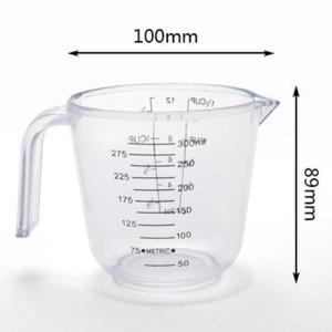 600ml 300ml Clear Measuring Cup with Measurements 3 Sizes Measuring Device Home Kitchen