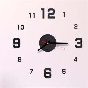 3D DIY Acrylic Simple Sticker Decoration Living Room Mute Digital Wall Clock Creative Modern Home Living Room Decoration Sticker