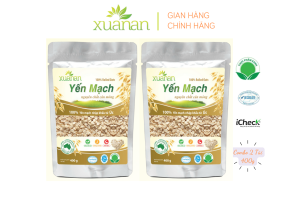 Combo 2 túi Yến Mạch Nguyên Chất Cán Mỏng Xuân An [ko đường]Túi 400G