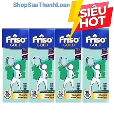 T6/2026 Lốc 4 hộp Sữa uống dinh dưỡng Friso Gold (180ml) DATE T6/2026) giá Sale cực sốc
