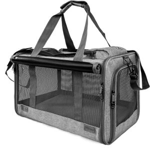 GBDSVD Oxford Cloth Cat Carrier Handbag Breathable Soft Sided Pet Carrying Bag Portable Large Capacity Cat Transport Bag for Dogs Cats Guinea Pigs