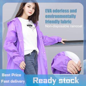 ZMONH เสื้อปอนโชสำหรับผู้ใหญ่เสื้อกันฝนแบบไม่ใช้แล้วทิ้งแบบยาวโปร่งใสและหนา