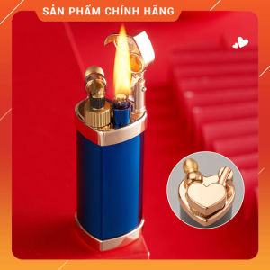 Hộp Quẹt Bật Lửa Xăng Đá Yubang Love Hình Trái Tim Cực Đẹp Nắp Giữ Xăng Tốt -Nhiều Màu (KHÔNG CHỨA XĂNG GAS)