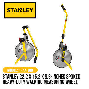 Stanley 22.2 x 15.2 x 9.3-inches Spoked Heavy-Duty Walking Measuring Wheel Model 1-77-109