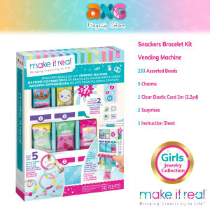 Make It Real Snackers Bracelet Kit Vending Machine (1709) Girls Friendship Charm Bracelet Kit