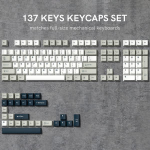 Womier 128 Phím màu xanh Retro phím cơ PBT Đỏ Đôi Bắn Cherry Hồ Sơ Tùy Chỉnh Key Mũ Cho Cherry MX Thiết Bị Chuyển Mạch Bàn phím chơi game cơ