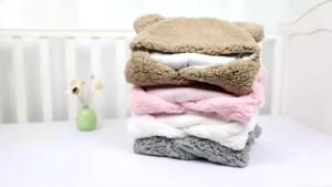 ANJOU BDREAM Baby Swaddle Blanket Baby Bedding Adjustable Magic Sticker Muslin Blanket Essentials and