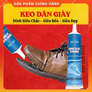 JUE-FISH Keo chuyên dán giày dép đồ da siêu dính trong suốt 50ml