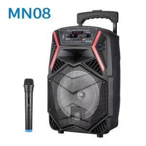 MN08 ลําโพงบลูทูธ ลําโพงเคลื่อนที่ ล้อลาก เสียงดังสุดสุด ขนาด 8 นิ้ว