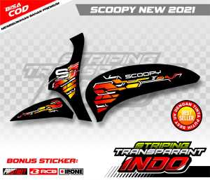 STRIPING VARIASI HONDA SCOOPY NEW 2021 / STICKER LIST MOTOR SCOOPY NEW 2021