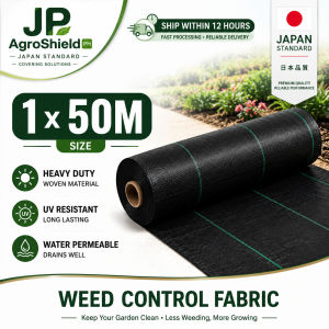 【JP AgroShield PH】Premium Weed Barrier Fabric UV Resistant Heavy Duty Ground Cover 1×100M