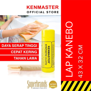 Lap Kanebo Kenmaster Chamois Jumbo Besar Super Quality Synthetic / Kanebo Mobil / Lap Motor / Kenmaster Lap Kanebo Jumbo 43x32cm Plas Chamois Yellow Box Lap Kendaraan Mobil Motor Helm Sepeda Perabotan