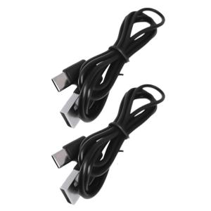 2Pcs Fast Speed Data Sync Wire 1A Charging USB to Type C Cable Power Cord Line for Smartphones and Tablets 100cm
