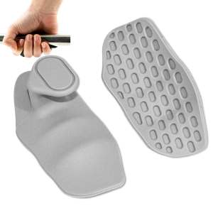OVER SHOP 1 Pair Rubber Anti-Slip Workout Grips with Quick Release Ergonomic Design for Weightlifting Gym Trai