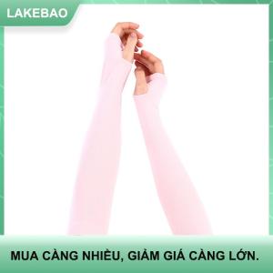 【LAKEBAO】 Băng lụa tay áo kem chống nắng Cuff ARM UV Sun bảo vệ chống trượt mùa hè ngoài trời cưỡi