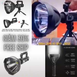 đèn pin sạc sách tay chiếu sáng xa có chân đế chống nước sạc tích điện usb tiện lợi sáng xa đèn 591