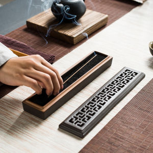 Ceramic Incense Burner Vintage Incense Stick Holder Retro Incense Sticks Hollow Insence Burner Joss Stick  香炉 檀香 线香炉 拜神用品 陶瓷香炉 送防火棉