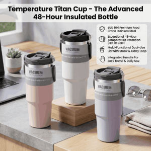 Portable Large Capacity Insulated Ice Cup Outdoor Sports Water Bottle with Straw Car Use Straw Cold Preservation Cup Leakproof Car Travel Mug