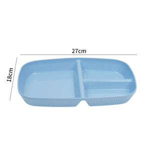 Japanese Style Bento Plate Melamine Divider Plate Serving Plate for Home or Restaurant