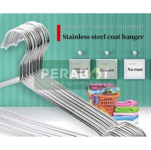SUS304 Keluli Tahan Karat Penyangkut Baju Tambah Tebal / Cloth Hanger Stainless Steel 10pcs