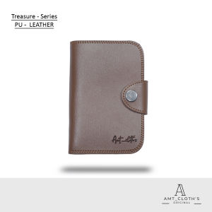 Amt Dompet semi kulit impor model tanggung 3/4 lipat buku