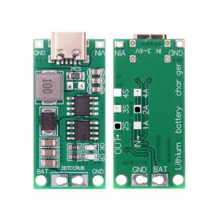 DC3-5V อินพุตเพิ่มการชาร์จเพิ่มขั้นตอนการชาร์จโมดูลการชาร์จสำหรับแบตเตอรี่2S ที่มีการป้องกันการลัดวงจรกระแสเกิน