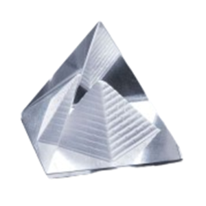 CINDYKHBKJ Geometry Decoration Scripture Pyramid Ornaments Mini Triangle Crystal Pyramid Crafts Collectible Figurine Simple Crystal Pyramid Statue Car