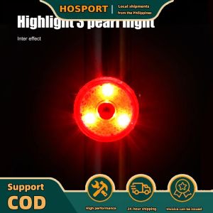 【HOSPORT】 Bike Tail Light & Headlight Bike Rear Light Rechargeable Bike Front Light 3 Modes Bicycle Safe Light for Outdoor Cycling