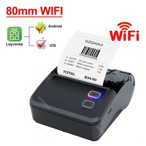 Wifi 80mm Thermal Receipt Printer Handheld Portable Printer Mini Bluetooth Mobile Compatible for Android IOS Windows POS Print