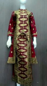 Couple Batik Songket Kurung U Merah