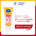 Vaseline SPF 50+ PA++++ Daily Protection & Brightening Serum Lotion 300ml. 