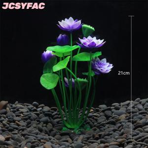 JCSYFAC Bể cá nhân tạo sen cây trang trí bể cá cảnh quan nước cỏ đồ trang trí thủy sản mô phỏng nhà máy hoa Nguồn cung cấp