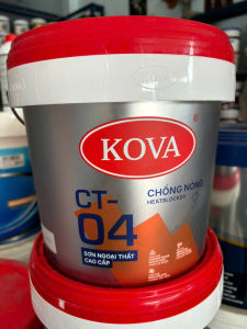 Sơn chống nóng KOVA CT-04 Chính Hãng. Giảm nhiệt độ bề mặt mái tôn tườn nhà làm mát ngôi nhà bạn