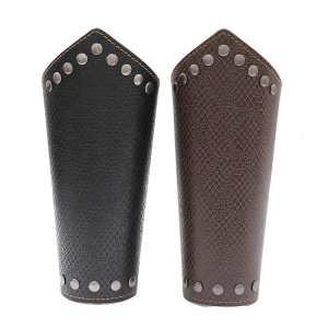 Người Lớn Da Cánh Tay bảo vệ cánh tay Bracers Da Cánh Tay Gauntlet Dây Đeo Cổ Tay Thời Trung Cổ Khóa Bracers Cho trang phục halloween Đảng