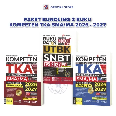 Buku Paket Bundling 3 Buku / Paten UTBK SNBT TPS 2027 / Kompeten TKA IPA / Kompeten Mapel Wajib 2026 2027 / Arruz Media – ARM