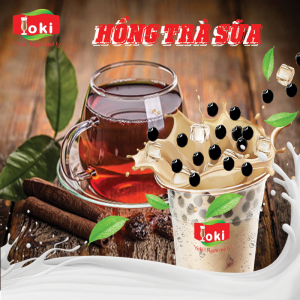 Bột trà sữa vị hồng trà Yoki