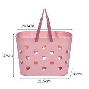 Shower Basket Simple and beautiful Nordic style countryside style shower basket suitable for bedrooms balconies living rooms bathrooms bath towels clothes various types of clothing can also be used for decoration and storage