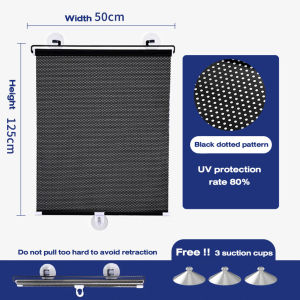 Suction Cup sunshade Blackout Anti UV Blackout Curtain Shading Car Windshield Window Curtain Office Bedroom Kitchen