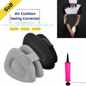 ZOOGGJZ รูปทรงสามเหลี่ยม ชุดฝึกซ้อมวงสวิงกอล์ฟ แก้ไขท่าทาง ดีไซน์เป่าลม ช่วยฝึกซ้อมกอล์ฟ ระดับมืออาชีพ พร้อมปั๊มลม ผู้ฝึกสอนการแก้ไขท่าทาง สำหรับผู้ชาย ผู้หญิง เด็ก